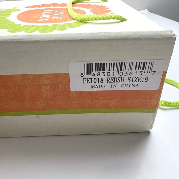 Livie & Luca Red Suede Petal Shoes - Picture 12 of 12